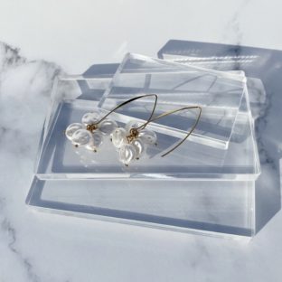 P-6.SV925post＊Acrylic pearl Pierce