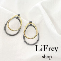 P-11.SV925post＊ダブルフープピアス